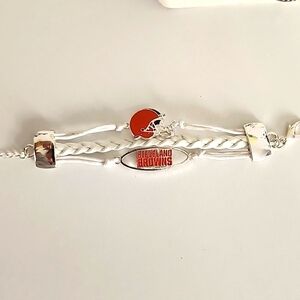 cleavand browns nfl footbalk bracelet